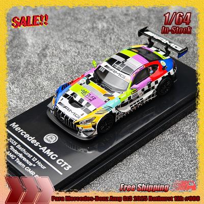Stock Para 1:64 Mercedes-benz Amg Gt3 2025 Bathurst 12h #888 Alloy Miniature Die-cast Car Model Custom Collectible Toys Gift
