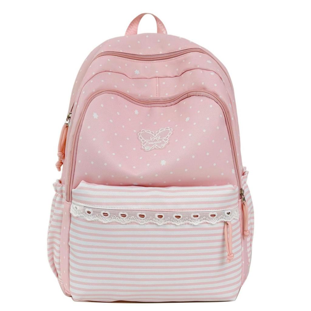 Schoolbag1011 New Korean Backpack Female Student Schoolbag Large Capacity Lightweight Backpack Cute Girl Style Casual Fashion