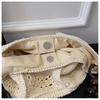 Handmade Crochet Underarm Tote Bag - Casual Lazy Style Shoulder Bag