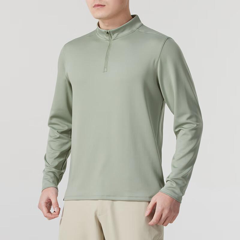 Under Armour Comfortable Breathable Pullover Fitness Training Running Long Sleeve T-Shirt Men tops Green 1387434-505