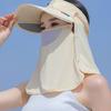 Retractable Wide Brim Beach Caps for Women Protect Neck Summer Hats Breathable Sun Hat  Outdoor