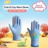 Dinosaur Pattern Children's Mittens Windproof Kids Cycling Gloves  Winter Activities