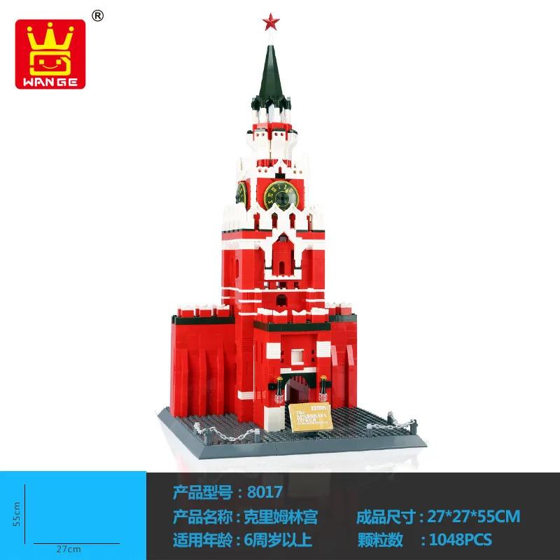 City World Famous Architecture Model Building Blocks Creative Eiffel Tower Taj Maha Villa House Bricks Toy for Children Adult