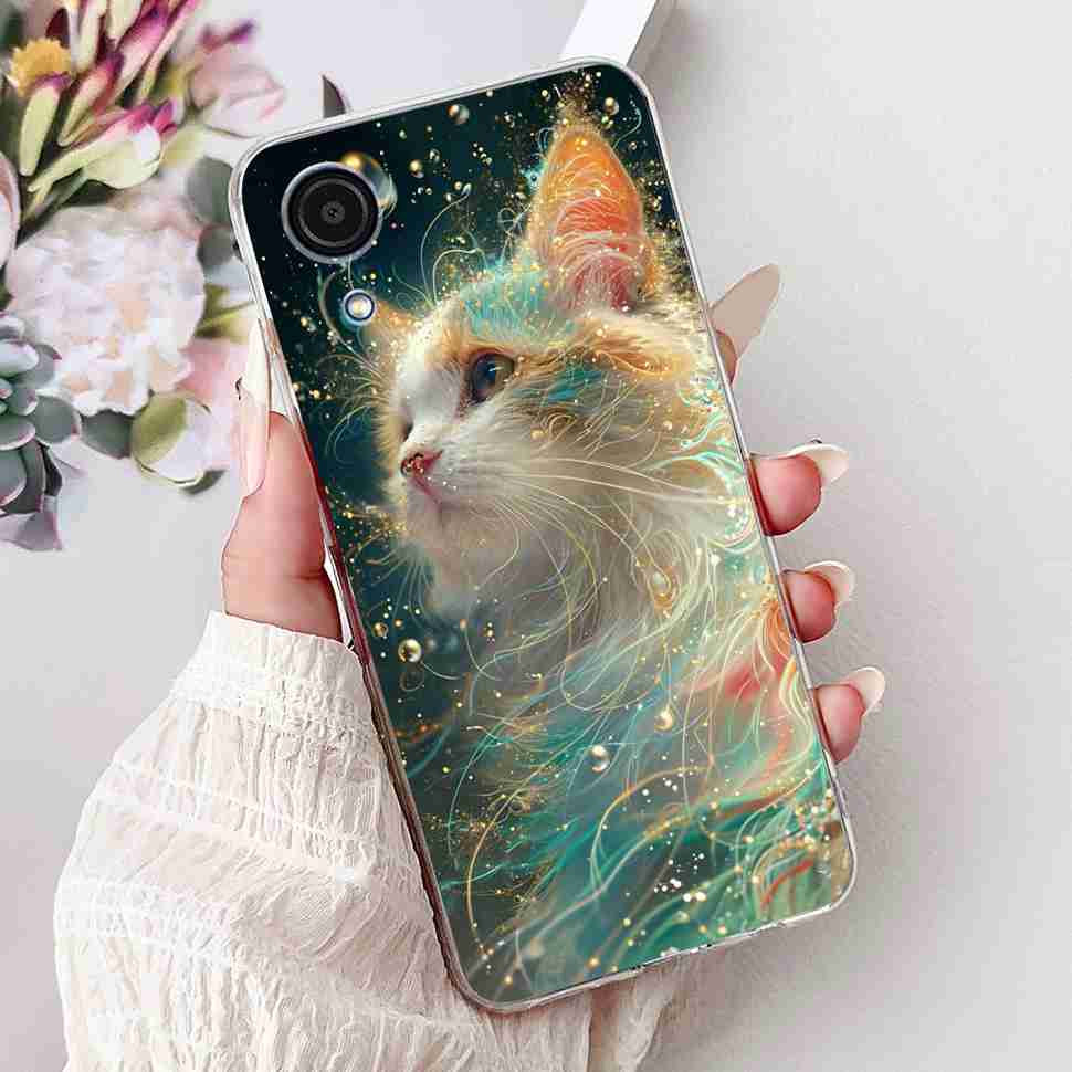 For Samsung A03Core Case Soft Silicone Cute Heart Painted Cover Case For Samsung Galaxy A03 Core SM-A032F TPU Fundas Capa