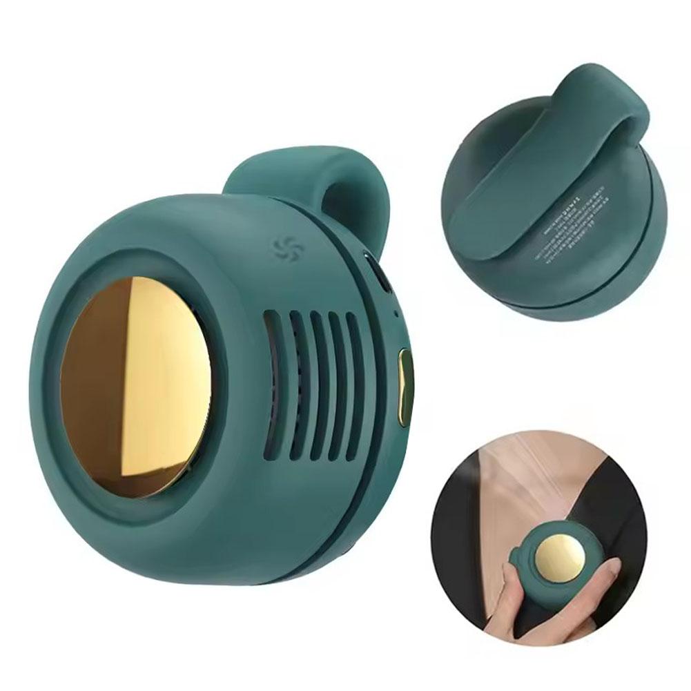 Portable Mini Small Cyclone Bladeless Fan Large Wind 360 Degree Wind Control Hanging Waist Bladeless Fan Handheld Cooling Device