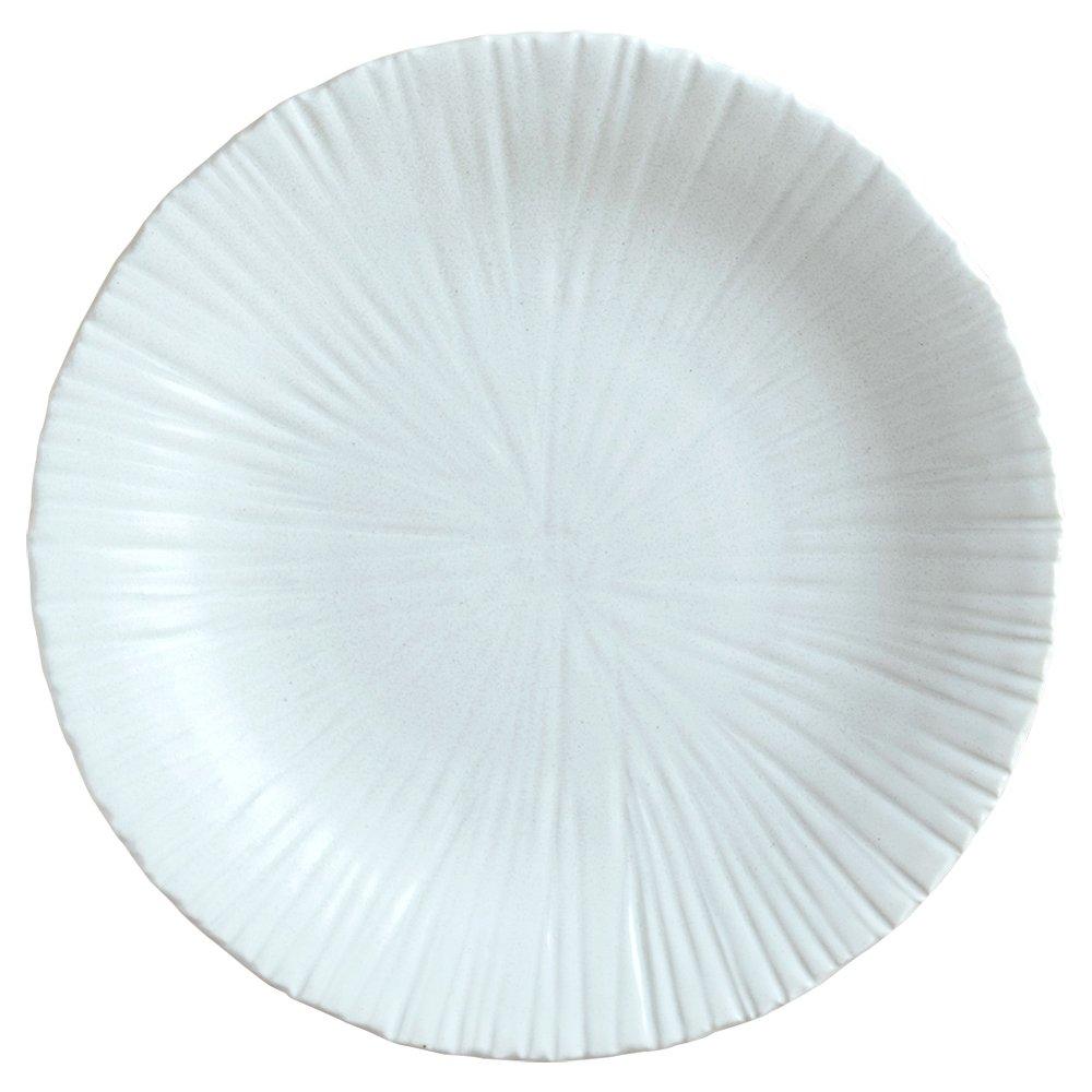 

EAST table Large Carved Made in Microwave and Dishwasher kspl01125002 (East Table) Platter, 25cm, Tokusa, White, Minoruba, Japan, Safe,