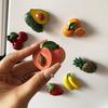 2024 3D Fruit Refrigerator Magnet: Creative Resin Decor & Cute Food Toy