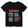 Red Ball 4 Print T-Shirt Geschenk Spielzeugladen Cartoon T-Shirt Mode Lässig Baby T-Shirts Süß Lustig Jungen Kurzarm Hip Hop Oberteile