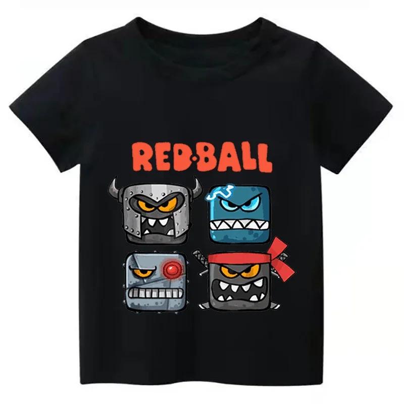 Red Ball 4 Print T-Shirt Geschenk Spielzeugladen Cartoon T-Shirt Mode Lässig Baby T-Shirts Süß Lustig Jungen Kurzarm Hip Hop Oberteile