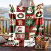 Christmas Flannel Throw Blanket Soft Warm Cozy For Sofa Bed Indoor Home Use Great Holiday Gift
