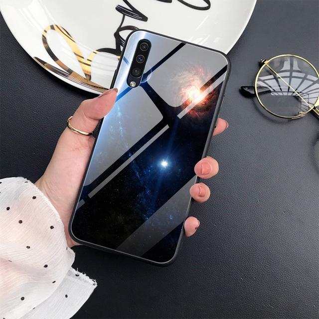 

Чохол Cosmic Earth для Samsung Galaxy A52 A71 A72 A70 A73 A53 A13 5g A03 A22 A21s A03 Core A42 Загартоване скло кришка Capinha For Samsung A32 5G