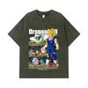 275 GSM Washed T-shirts 100% Cotton Dragon Ball V6 Majin Vegeta Print Unisex Heavy Cotton T Shirt