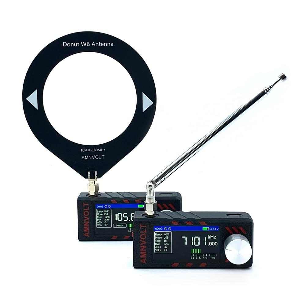 Upgraded Version AMNVOLT A-T-S MINI V3 SI4732 Full Band D-S-P Radio 1.9" IPS HD Color Screen Pocket Receiver FM AM M-W SW SSB