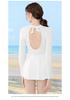 Women's Long Sleeve Skirt Swimsuit & Girls' Cute Conservative Swimwear Set