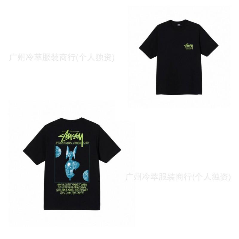 Mens Streetwear Short Sleeve T-Shirt Cotton Print Tee Casual Unisex Fit 2025