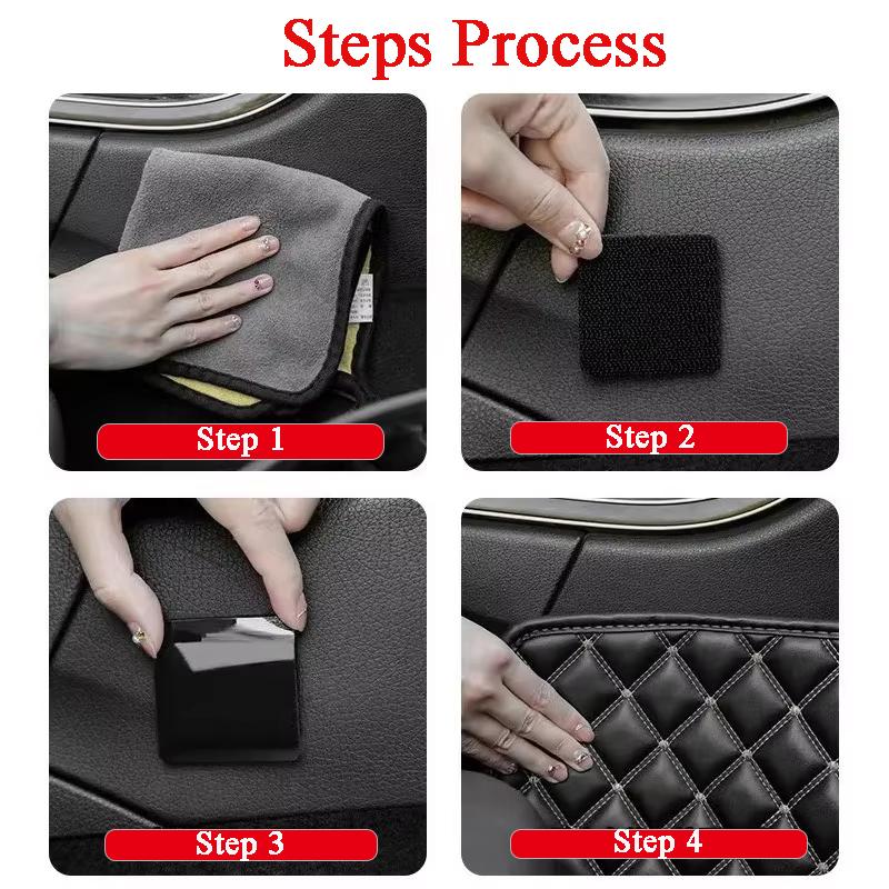 Strong Double Velcro Tape Self-Adhesive Extra Black Double-Sided Adhesive Tape for Attaching Organising and Storage of Tools