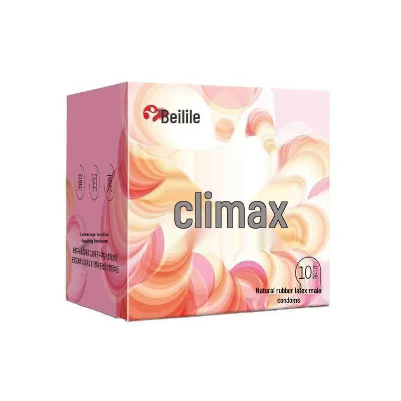 Beilile Ultra-Thin Large Dotted Condoms 10 Pack for Clitoral Stimulation - Adult Intimate Family Planning Supplies