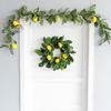 IUIBMI 6 Feet Artificial Lemon Garlands Spring Fruit Garland with Lemons Artificial Lemons Vines Garland for Front Door Home Kitchen Party Wedding