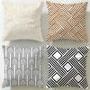 Triangle Array Cushion Cover Soft  EasyWash Pillow Case  Versatile for Couch Bed Travel and Office