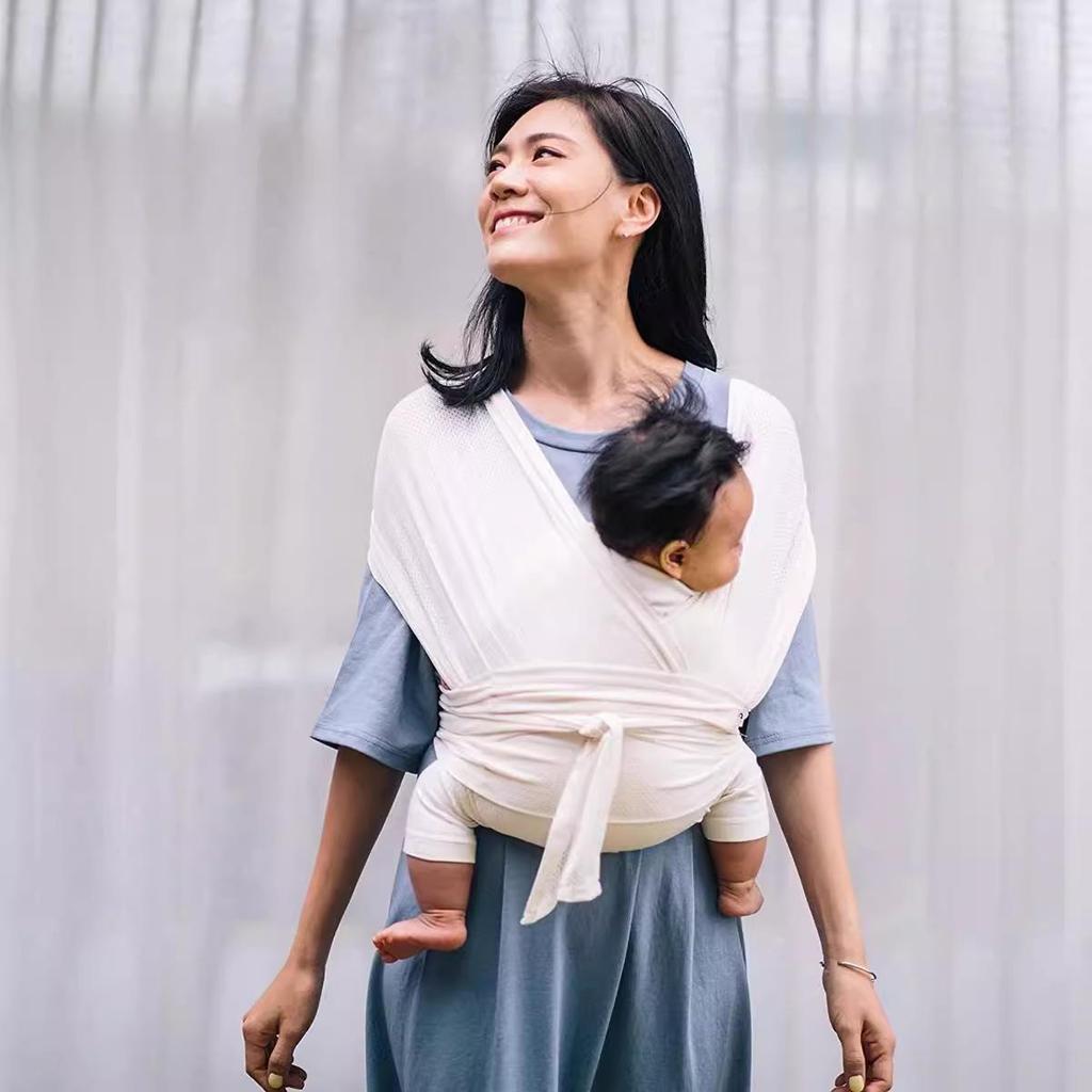 Summer Mesh X-Type Baby Carrier - Adjustable, Breathable, Comfortable Front Wrap