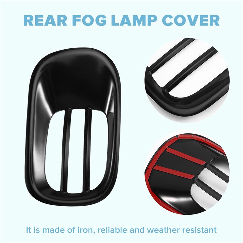 For Jeep Renegade 16-22 Car Rear Tail Fog Light Lamp Decorative Cover Stickers Hoods Guard Exterior Accessories LHD