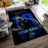 Mbappé Customize Text Floor Rug Office Rug Perfect for Dining Room Living Rooms Foyer Entryway Anti-slip Rug Decorate Offices Best for Christmas