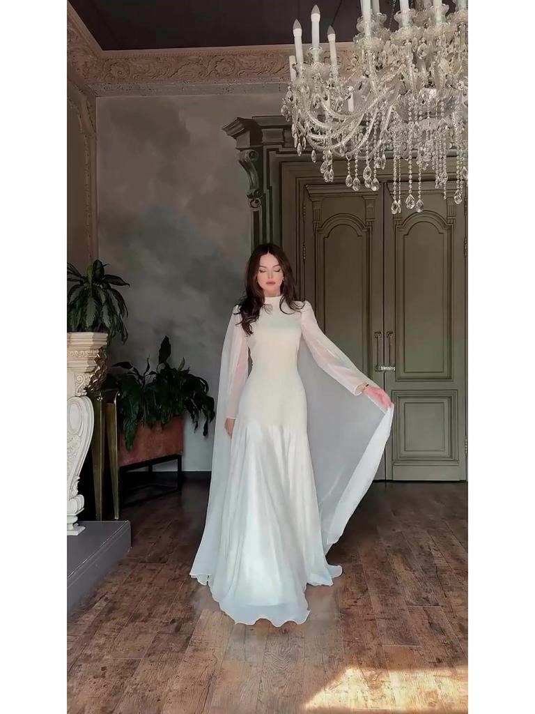 Elegant Autumn Fashion Dress 2025: Long Sleeve, European & American Style for Women