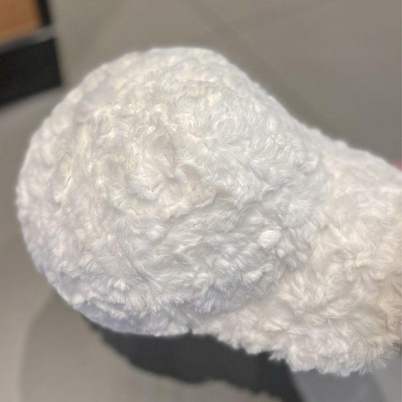 Lamb Wool Cap Children's Autumn and Winter Thickened Warm Sunshade Baseball Cap