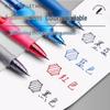GP1008 Press-Type Gel Pen, Water-Based Ink for Students' Exams, Blue/Black/Red, Ideal for Teachers