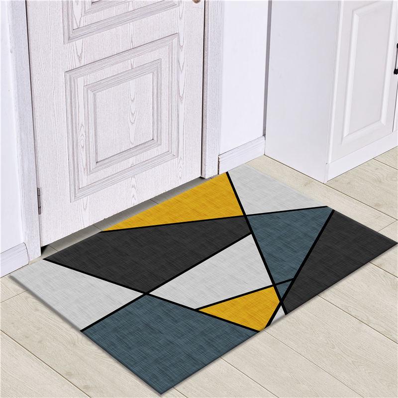 Nordic Light Luxury Non-Slip Entrance Mats - Machine Washable, Dirt-Resistant Floor and Door Carpets for Home.