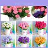 Elegant 9 Heads Artificial Carnation Silk Flowers Bouquet For Home And Wedding Decor