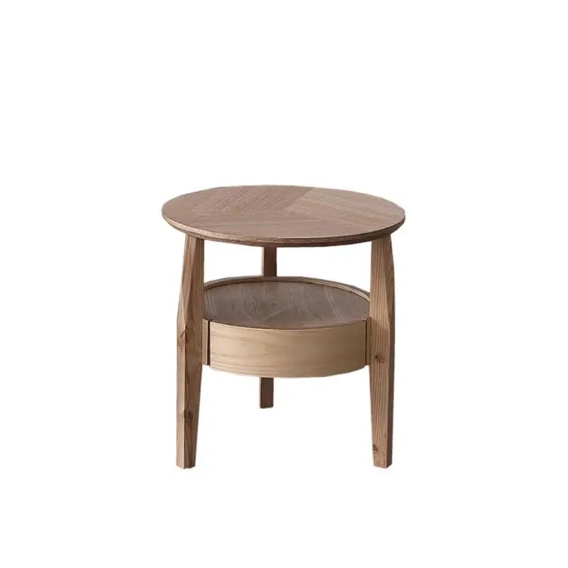Nordischer Nachttisch aus Massivholz, kleine Wohnung, Mietzimmer, Zuhause, Nachttisch, moderner minimalistischer Stil, Schlafzimmerschließfach