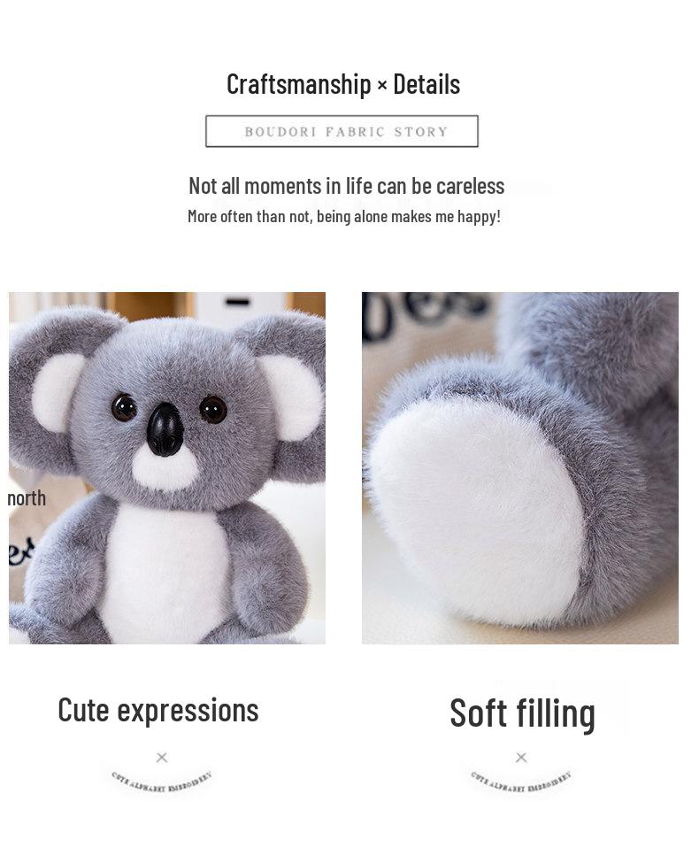 Cute Koala Plush Toy - Children's Comfort Doll, Perfect Birthday Gift for Girls