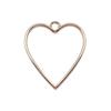 Geometric Openwork Resin Charms MOON HEART Pendants Multi Color Alloy Jewelry Component