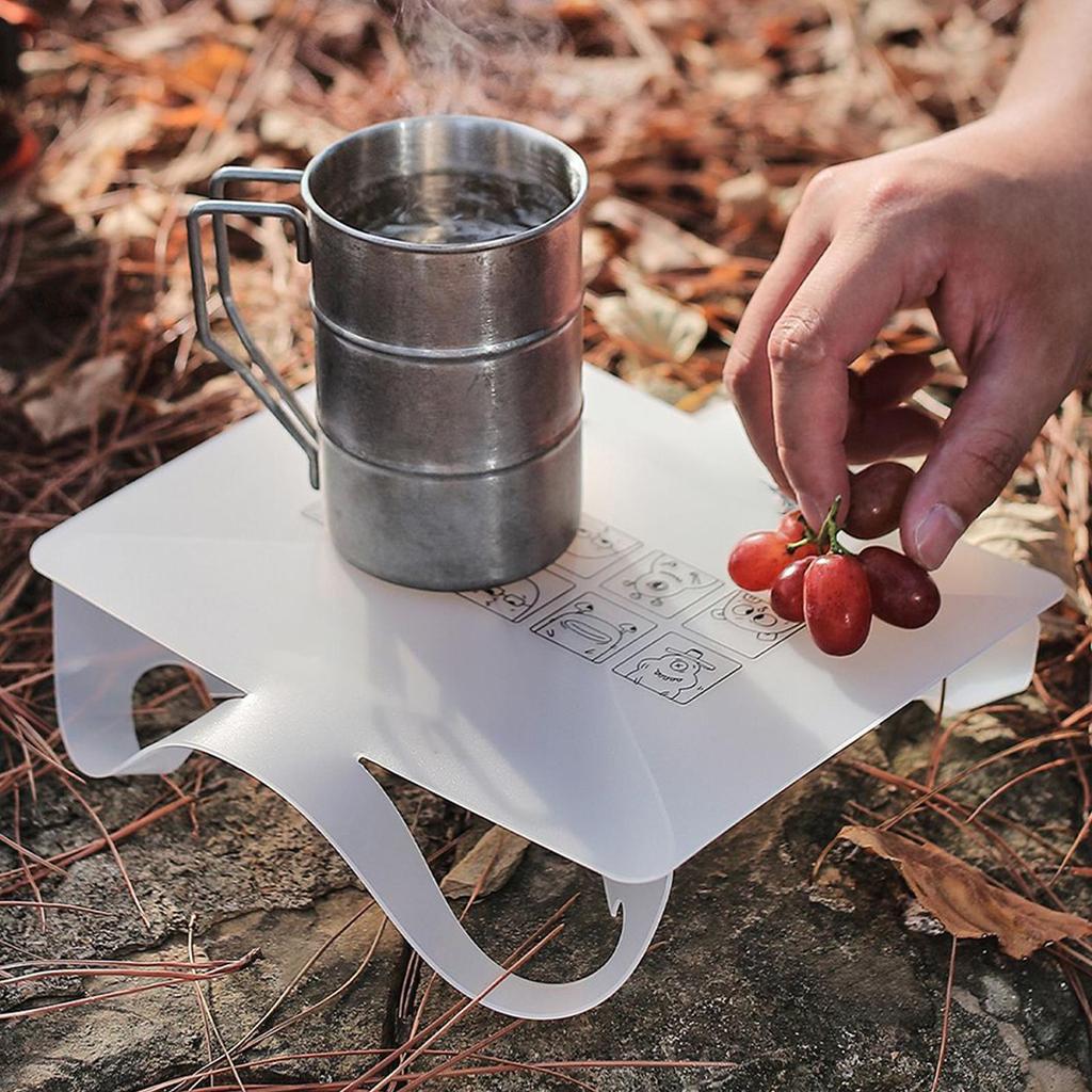 Folding Camping Tray Lightweight Food-Grade Tray Foldable Camping Cutting Board For Outdoor Travel Trip Picnic Beach Hiking