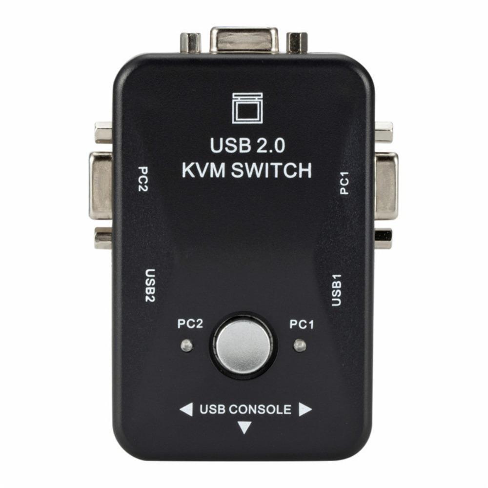 VGA USB 2.0 KVM Switch Splitter USB 2.0 KVM  Switcher  for Computer/Mouse/keyboard/U Disk