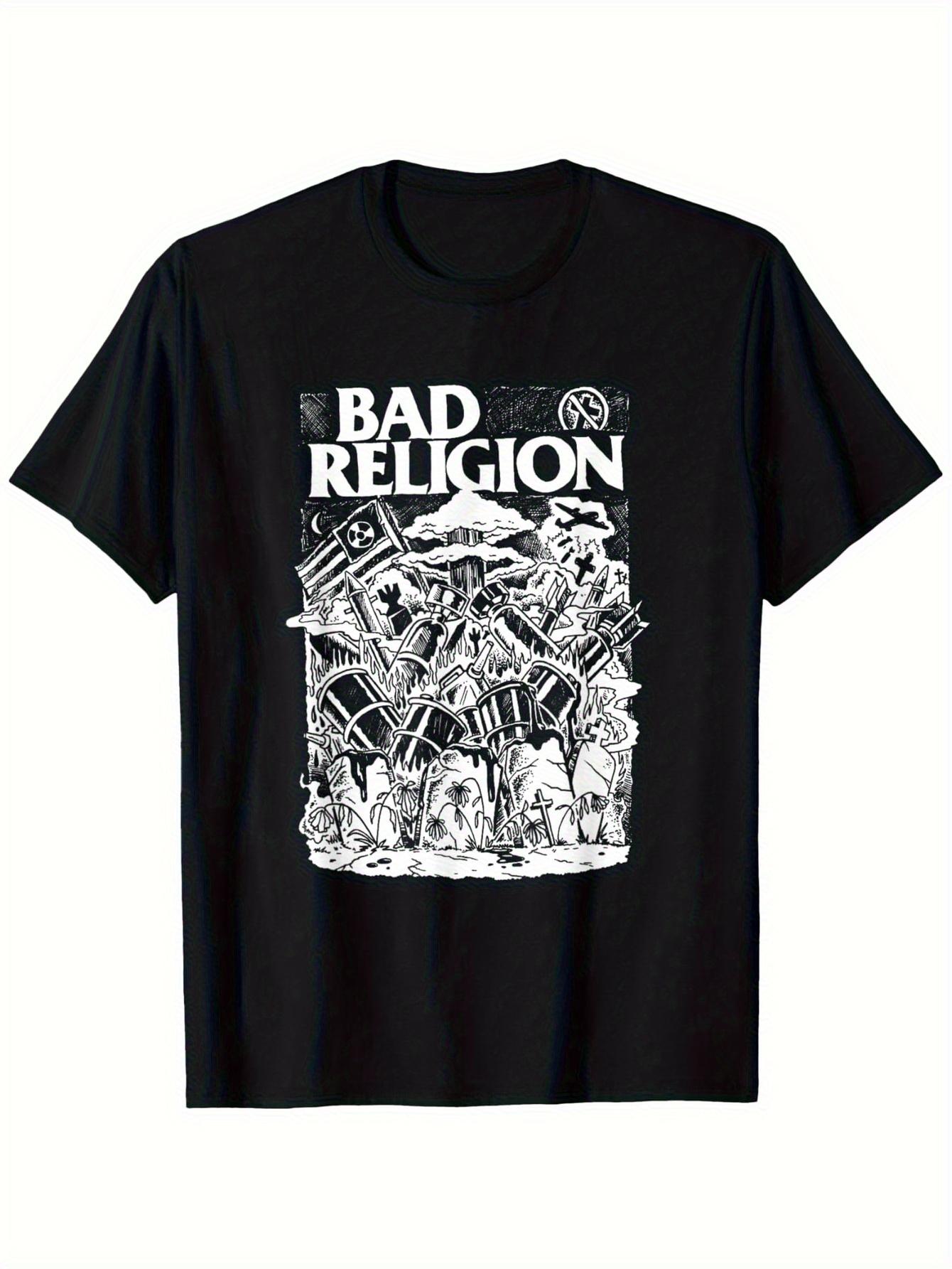 Black  Bad Religion  Graphic T-shirt - Cotton M
