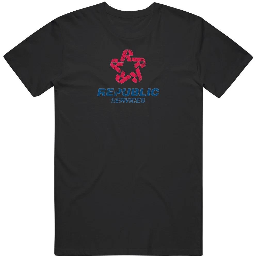 Republic Services Waste Unisexageunisext Logo Cool Distressed Grunge T Shirt S