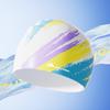 Bonnet de bain étanche pour adulte avec protection d'oreilles pour cheveux longs - Unisexe en silicone, grande taille