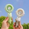 Type-C Rechargeable Mini Cooling Fan 3-Speed Wind Handheld Fan New Humidifier Fan  Summer