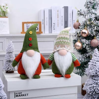 Christmas Doll Decoration Green Style Nordic Rudolph Decoration Faceless Doll Elf Doll Decoration