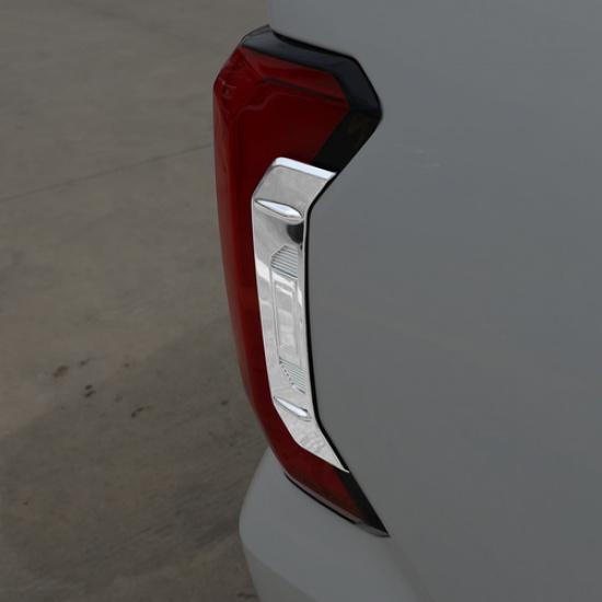Fit For -2025 Toyota Tundra ABS Chrome Rear Tail Light Side Frame Cover Trim