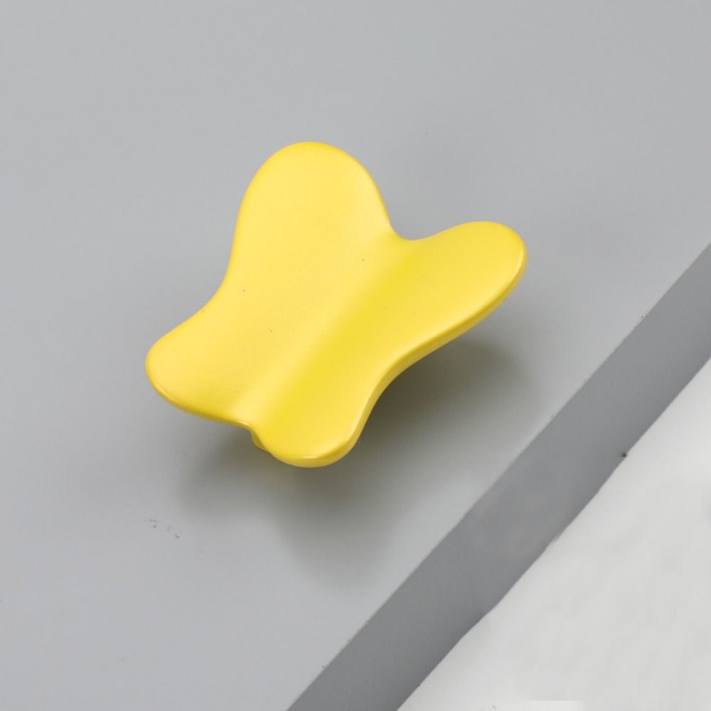 Zinc Alloy Butterfly Door Handles Colorful Cupboard Furniture Handles Wardrobe Pulls Window Cabinets Drawers Knobs Dresser