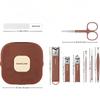 8pcs Stainless Steel Nail Clipper Set, Including a Beautiful Storage Box and Anti-splash Nail Clippers