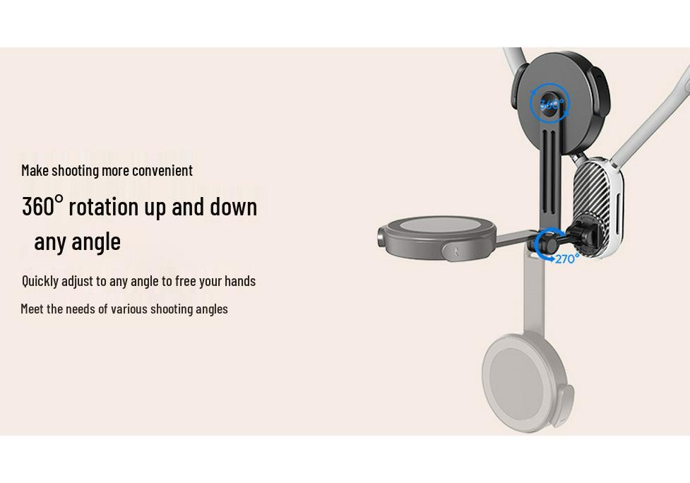 Cross-Border Neck-Hanging Magnetic Phone Holder for Live Streaming & Vlogging