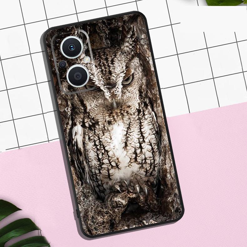 Camouflage Owl Case For OPPO Reno 13F 13 12 12F 11 11F 8T 7 8 10 Pro OPPO Find X8 Pro X6 X3 X5 Lite Cover