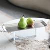 Bubble Crystal Base Metal Tray, Rectangular Stainless Steel Fruit Tray, Cake Rack, Living Room Decoration, Desktop Storage Tray