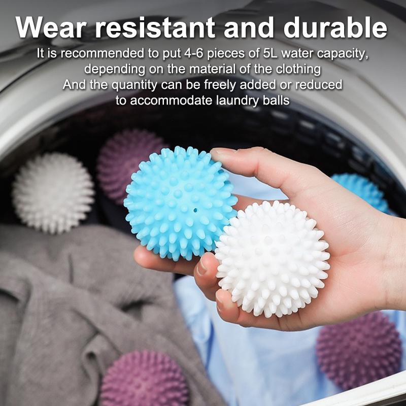 5Pcs Anti Winding Laundry Ball Circular Pure White Magic Cleaning Drum Washing Machine For Dirt Removal And Knotting