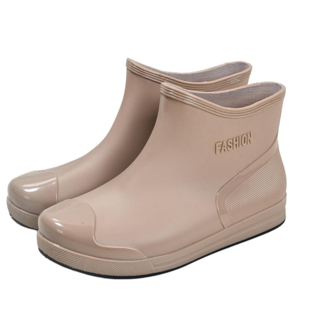 Nestkanina Rain Perfect for Rain or Easy To Walk Perfect for Rainy and Perfect for Commuting and SHO050 Size Women's Low-Cut Boots, Short, Shine,