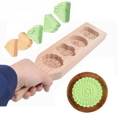 Wooden Pastry Mould Mung Bean Cake Mold Baking Tool 3d Ice Cream Diy Kitchen Household Products A Snack Accessories Party Gift